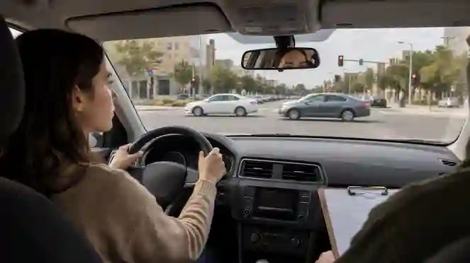 Driving Test for Hesitating